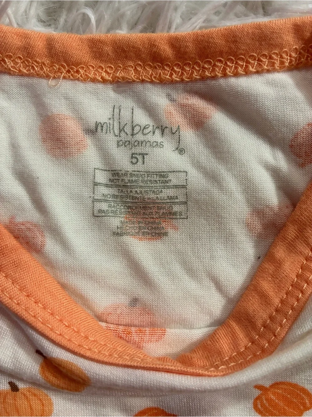 Milkberry Pumpkin Fall Halloween Bamboo Pajamas Pajama Set Girls Boys Unisex 5T